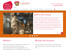 Tablet Screenshot of natuurmuseumbrabant.nl